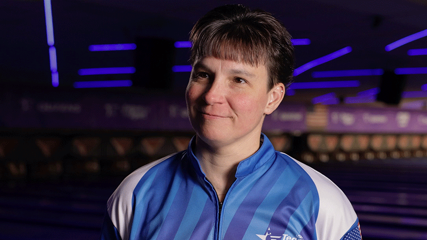 Shannon Pluhowsky after Day 3 of 2024 USBC Queens