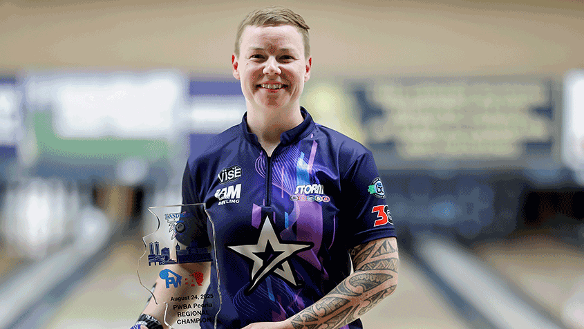 Brittany Smith after winning the 2025 PWBA Peoria Regional
